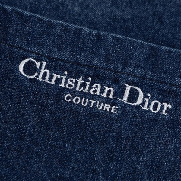 ディオール スーパーコピー デニムジャケット ポケット ロゴ刺繍 ミニマル COUTURE DIOR 