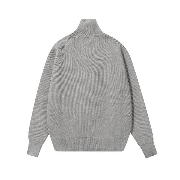 Maison Margiela コピー カーディガン フルジップ リブ編み ステッチ スタイリッシュ メゾン マルジェラ