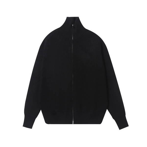 Maison Margiela コピー カーディガン フルジップ リブ編み ステッチ スタイリッシュ メゾン マルジェラ