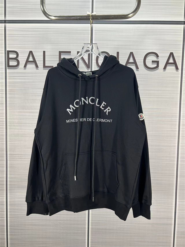 Moncler スーパーコピー トレーナー アンジェルス ウィングスデザイン バックロゴ ブラック＆ホワイト モンクレール