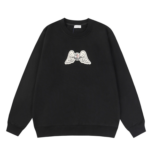 モンクレール スーパーコピー パーカー シンプルロゴ カジュアル スタイル ブラック Moncler
