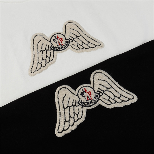 モンクレール スーパーコピー パーカー シンプルロゴ カジュアル スタイル ブラック Moncler