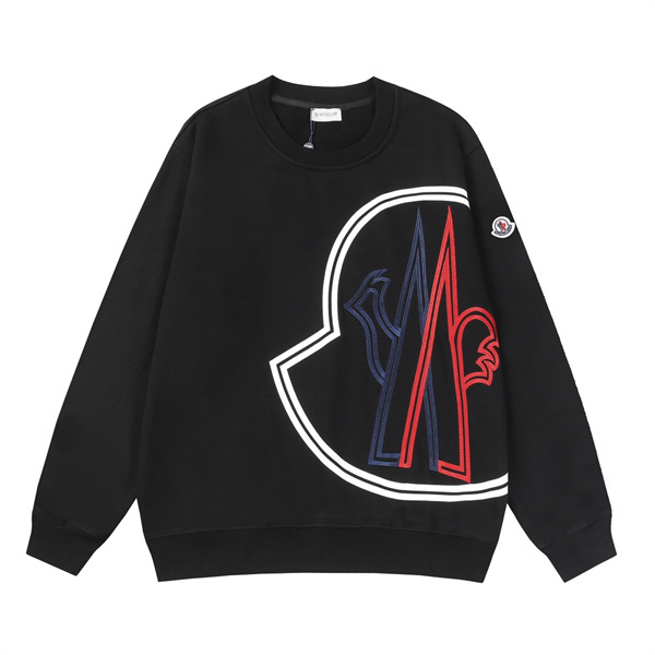 Moncler 偽物 トレーナー クラシックロゴ デザイン シンプルカラーバリエーション ブラック ピンク ブルー モンクレール