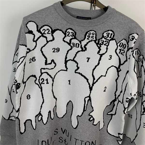 ルイヴィトン スーパーコピー セーター ユニーク グラフィック シック クリエイティブ 雰囲気 LOUIS VUITTON