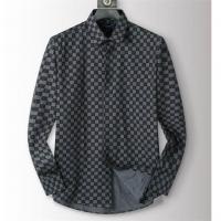 ルイヴィトン コピー シャツ コットン ダミエロゴ チェック柄 モダンデザイン 抜け感 メンズ LOUIS VUITTON