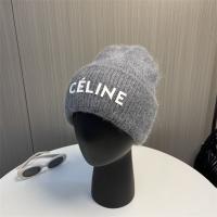 セリーヌ 偽物 ニット帽子 ブランドロゴ プリント 保温性 ウール素材 カジュアル 秋冬最適 CELINE