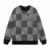 ルイヴィトン コピー トレーナー ダミエ柄 MARQUE DEPOSEE ロゴ プリント LOUIS VUITTON