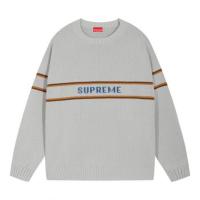 SUPREME 偽物 セーター 中央ロゴ デザイン ストライプ シュプリーム