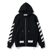 Off-White コピージャケット ストロークデザイン クロスアロー ロゴ ジッパー付き オフホワイ