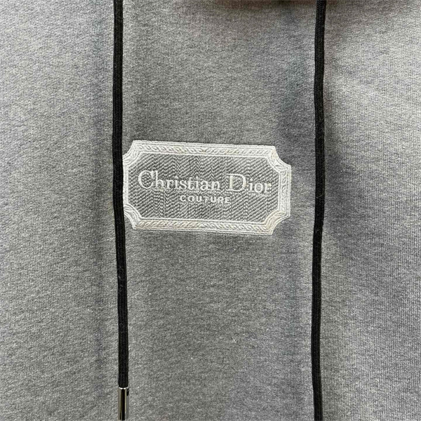 DIOR コピー パーカー ロゴ刺繍 洗練されたデザイン ブラックアクセント 快適 ディオール