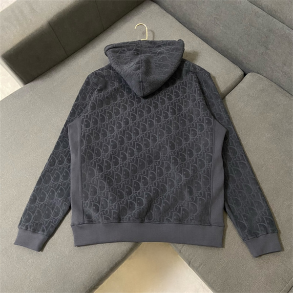 ディオール 偽物 パーカー 立体的なパターン ホワイト カンガルーポケット 上品 DIOR