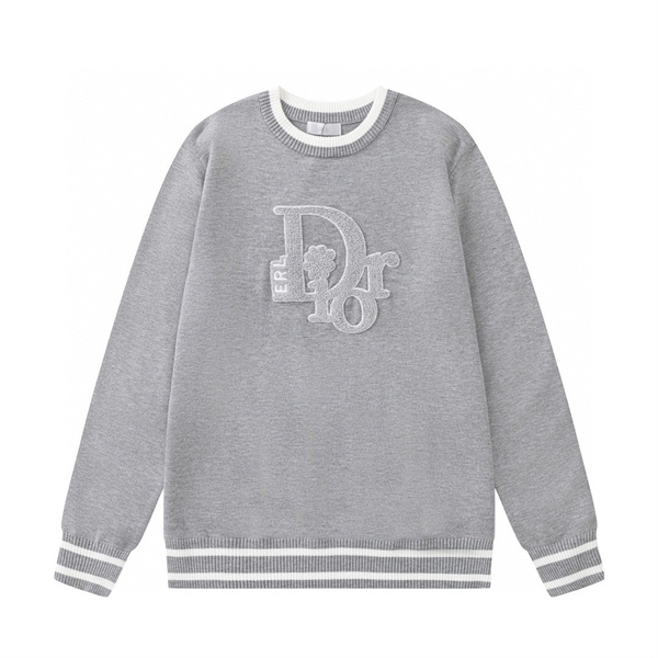 DIOR コピー トレーナー グレーベース コラボ フラワーデザイン スタイリッシュ ディオール