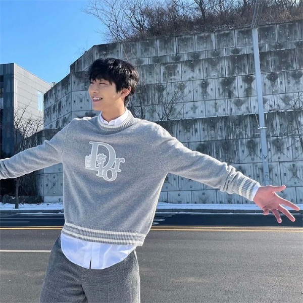 DIOR コピー トレーナー グレーベース コラボ フラワーデザイン スタイリッシュ ディオール