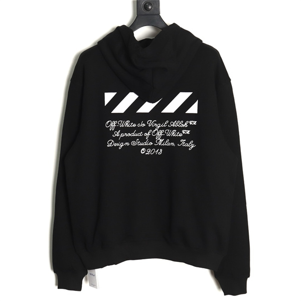 オフホワイト コピー パーカー 「23」プリント ミラノデザインスタジオ風 Off-White