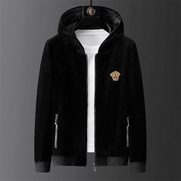 ヴェルサーチ 偽物 セットアップ メデューサ ロゴ ゴールド＆シルバー 厚手素材 VERSACE