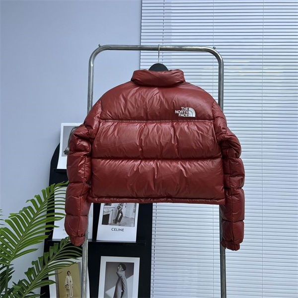 THE NORTH FACE スーパーコピー ダウンジャケット レッド 700フィルパワー ブランドロゴ 刺繍 ノースフェイス