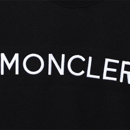 モンクレール コピー トレーナー ロゴ刺繍 シンプルブラック 高級感デザイン MONCLER