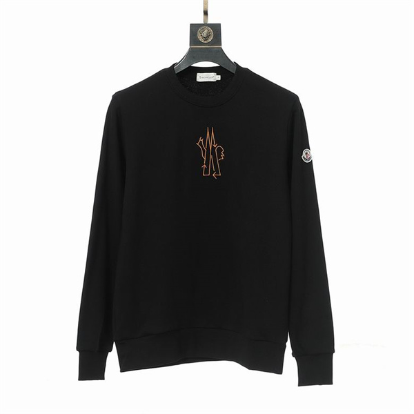 モンクレール コピー トレーナー BORN TO PROTECT プリント ロゴ ワッペン付き MONCLER