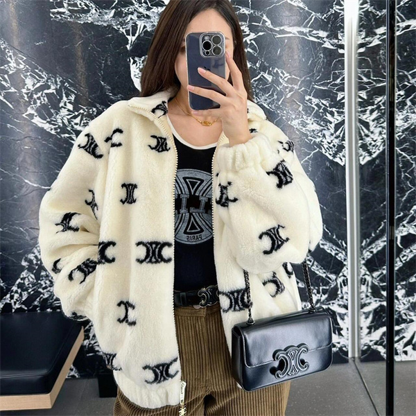 秋冬コレクション CELINE スーパーコピー ファージャケット ロゴ トリオンフ モノグラム セリーヌ