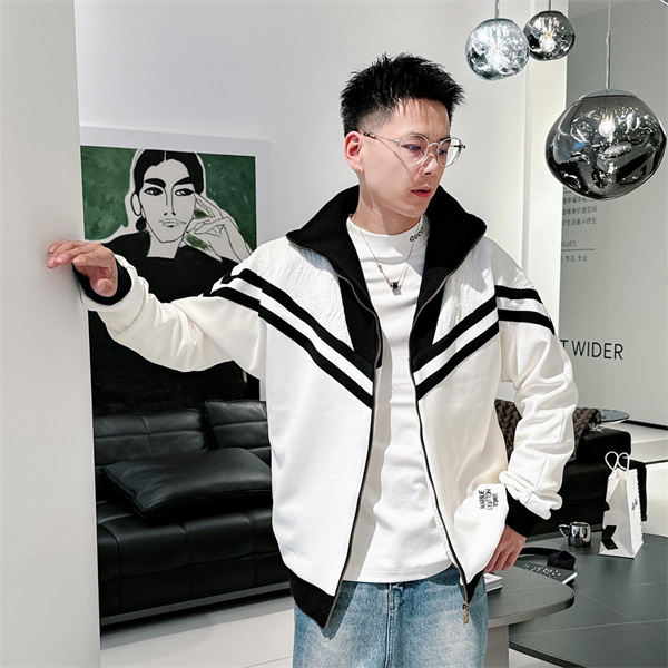 LOUIS VUITTON 偽物 ジャケット V字ライン ホワイト モノグラム ルイヴィトン