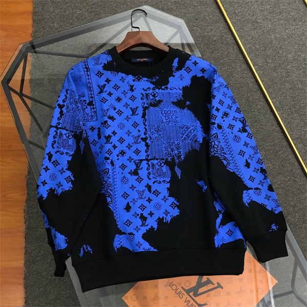 LOUIS VUITTON 偽物 トレーナー モノグラム ダミエ パッチワーク ルイヴィトン