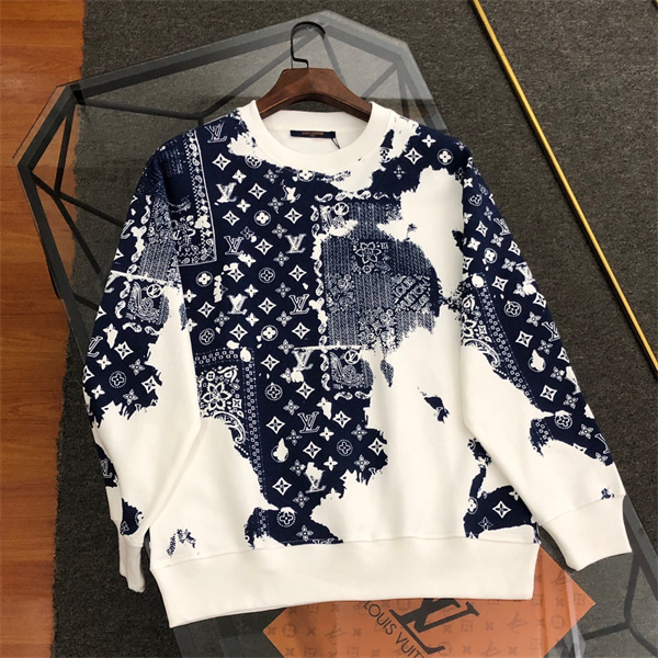 LOUIS VUITTON 偽物 トレーナー モノグラム ダミエ パッチワーク ルイヴィトン