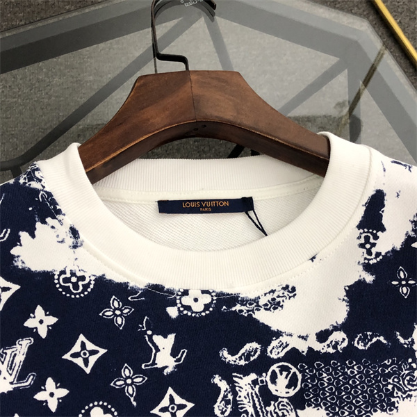 LOUIS VUITTON 偽物 トレーナー モノグラム ダミエ パッチワーク ルイヴィトン