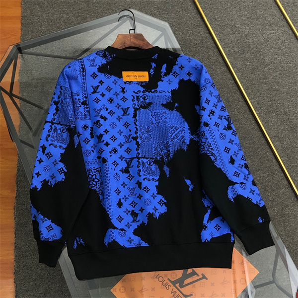 LOUIS VUITTON 偽物 トレーナー モノグラム ダミエ パッチワーク ルイヴィトン
