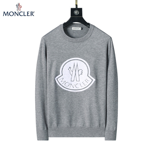 モンクレール スーパーコピー トレーナー ロゴ刺繍 センター入り モスグリーン MONCLER