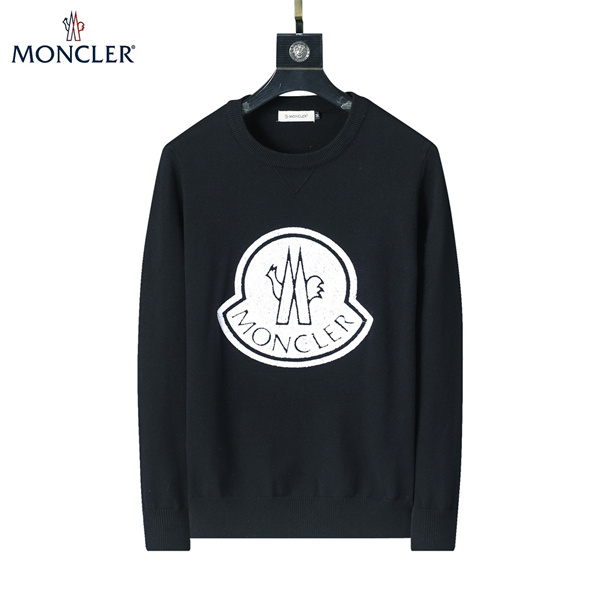 モンクレール スーパーコピー トレーナー ロゴ刺繍 センター入り モスグリーン MONCLER