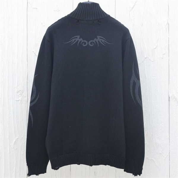 BALENCIAGA コピー ジャケット トライバルエンブレム スリーブデザイン ダークブラウン バレンシアガ