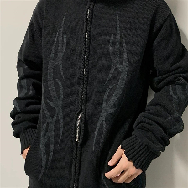 BALENCIAGA コピー ジャケット トライバルエンブレム スリーブデザイン ダークブラウン バレンシアガ