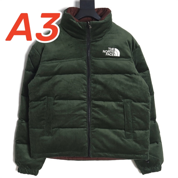 ザノースフェイス コピー ダウンジャケット リバーシブル スエード素材 カーキ THE NORTH FACE