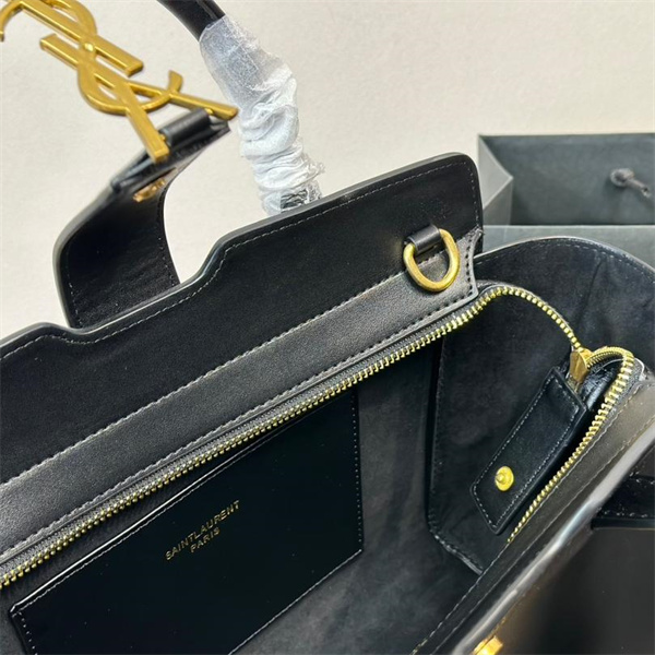 SAINT LAURENT スーパーコピー ハンドバッグ YSLゴールドロゴ 2WAY 仕様 エレガント サンローラン