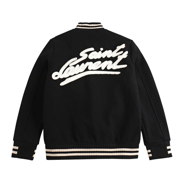SAINT LAURENT コピー ジャケット エンボスロゴ スナップボタン サンローラン