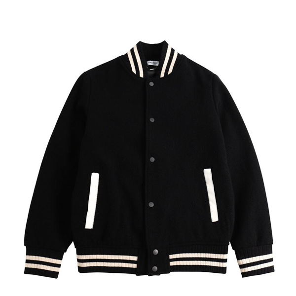 SAINT LAURENT コピー ジャケット エンボスロゴ スナップボタン サンローラン