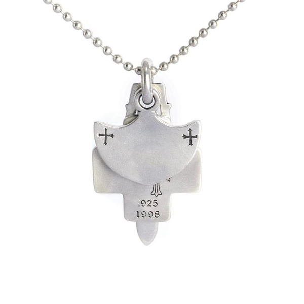 CHROME HEARTS 偽物 ネックレス シルバー クロスモチーフ 剣デザイン クラシックエレガンス クロムハーツ 