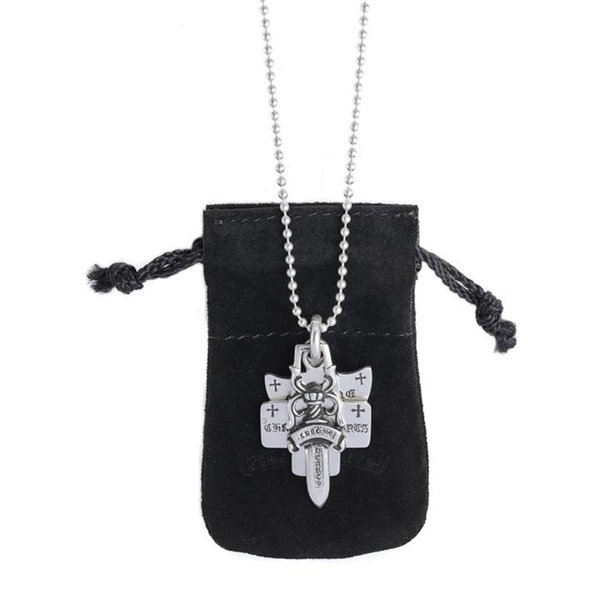 CHROME HEARTS 偽物 ネックレス シルバー クロスモチーフ 剣デザイン クラシックエレガンス クロムハーツ 