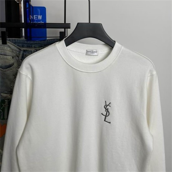 YVES SAINT LAURENT スーパーコピー トレーナー シンプル 刺繍 デザイン 上品な ミニマル イヴサンローラン