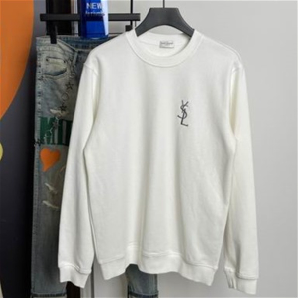YVES SAINT LAURENT スーパーコピー トレーナー シンプル 刺繍 デザイン 上品な ミニマル イヴサンローラン