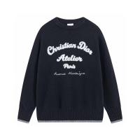 DIOR コピー セーター ネイビー 刺繍 ロゴ シンプルで上品 フィット感抜群 ディオール