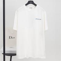 ディオール スーパーコピー Tシャツ ロゴ刺繍 ホワイトベース ブルー刺繍 DIOR