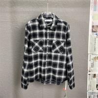 オフホワイト スーパーコピー シャツ チェック柄 矢印ロゴ スプレーデザイン Off-White