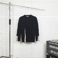 BURBERRY コピー セーター チェック柄袖口 ダイヤモンド模様 高級感カジュアル バーバリー