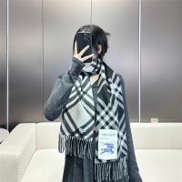 バーバリー 偽物 マフラー 黒白チェック柄 高品質 防寒 クラシックデザイン BURBERRY