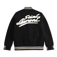 SAINT LAURENT コピー ジャケット エンボスロゴ スナップボタン サンローラン