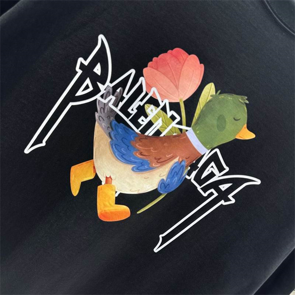 バレンシアガ 偽物 長袖Tシャツ カラフルアヒル 遊び心満載 BALENCIAGA