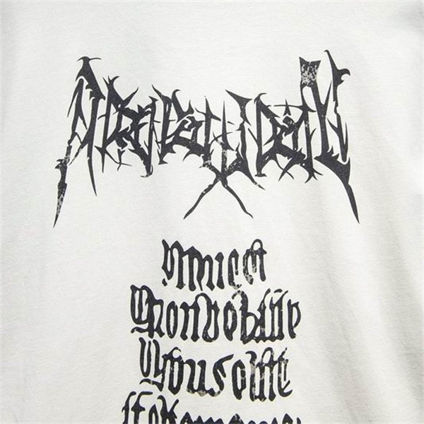 BALENCIAGA コピー 長袖Tシャツ トゲトゲフォント 個性的 デザイン バレンシアガ