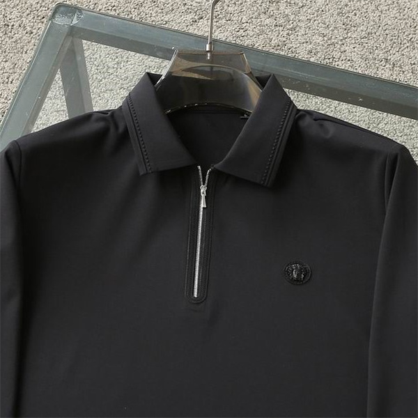 ヴェルサーチ スーパーコピー ポロTシャツ 1/4ジップ スタイリッシュ 柔らかい VERSACE