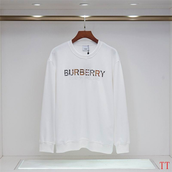 BURBERRY スーパーコピー トレーナー 立体ロゴ チェック デザイン ホワイト＆ブラック バーバリー